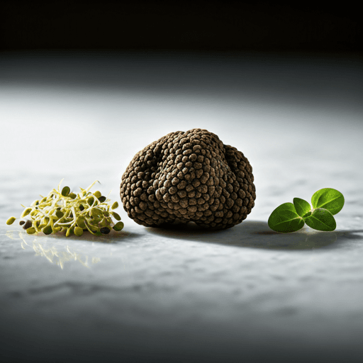 Fresh truffles and herbs